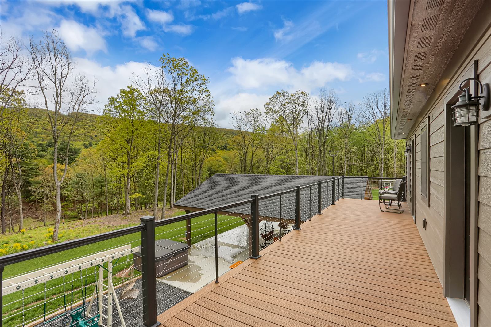 View from the upstairs balcony