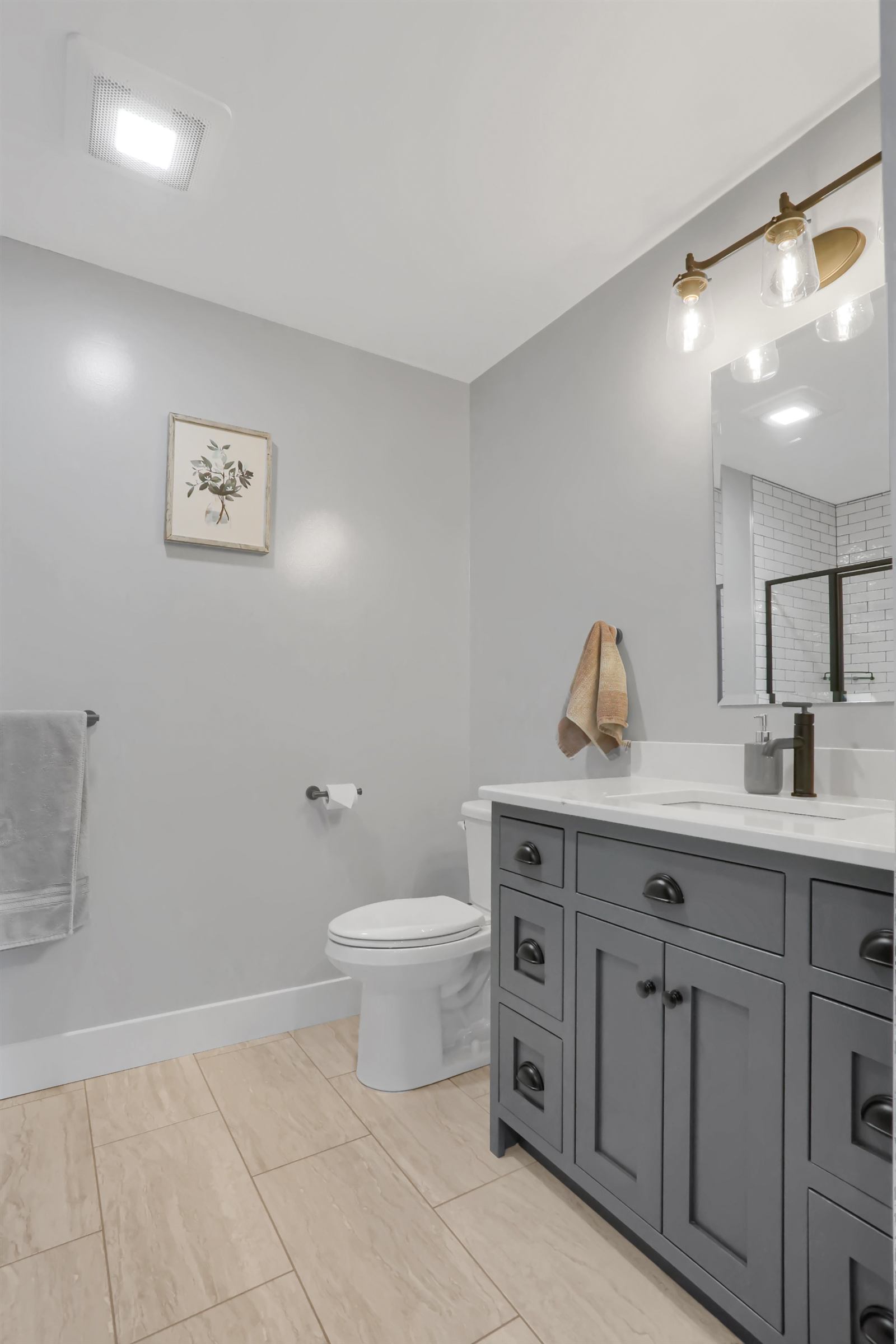Hallway bathroom